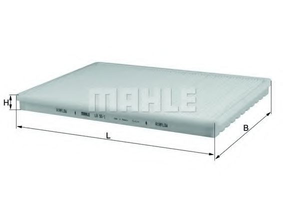 Filtr kabiny Mahle Original LA501 cena, od 15,50 USD